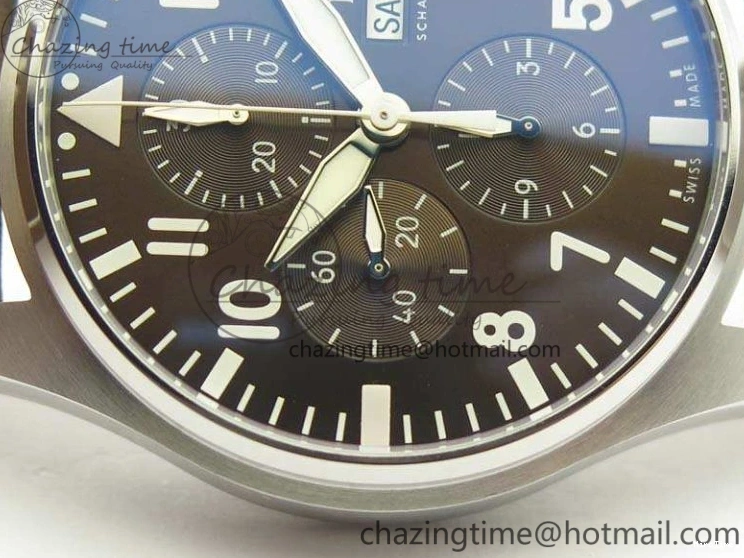 MIROTIME 0523 SunProtective Pilot Chrono IW377713 ZF 1:1 Best Edition Brown Dial On Brown Leather Strap A 7214